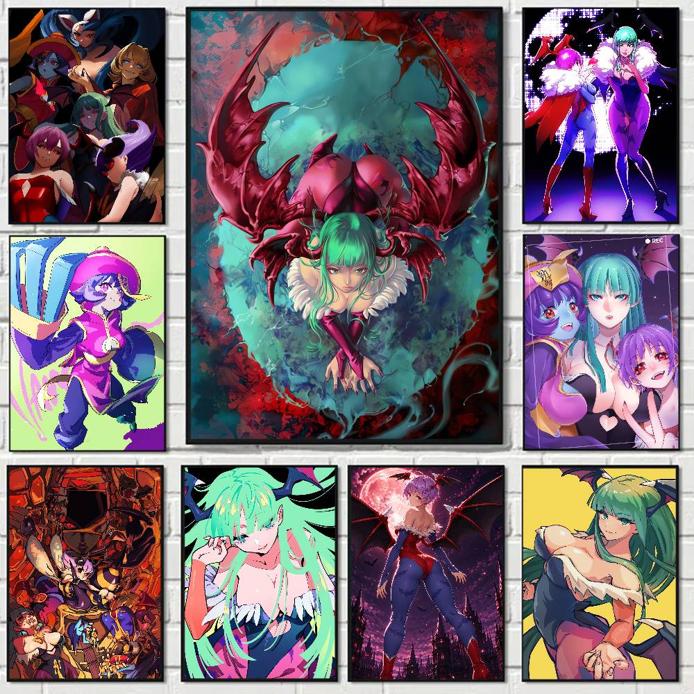 Home Bar And Theater - GAME Darkstalkers Anime Poster Wanddecoratie Voor