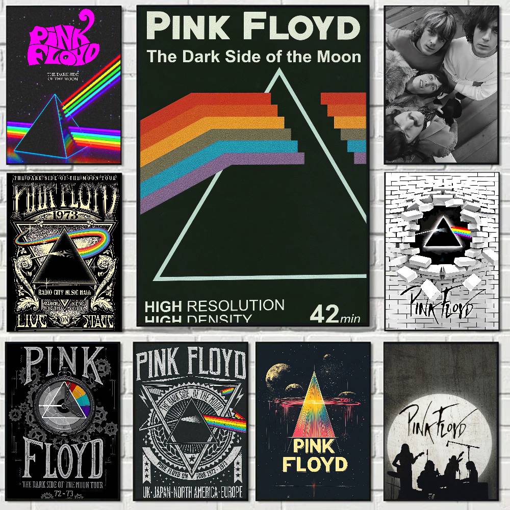 Home Bar And Theater - Rockband Pink Floyd Anime Poster Wall
