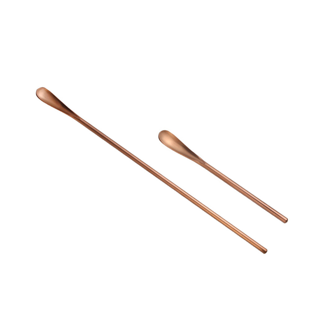 Bar Spoon Twisted - 2 stuks roestvrijstalen cocktaillepels met lange