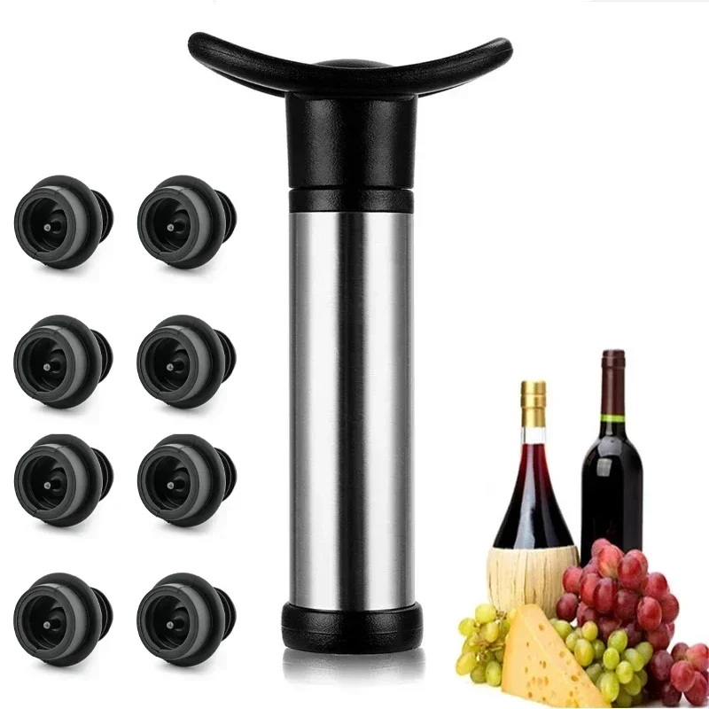 Wine Preservation Pump - Vacuüm Wijnpompkit Met Wijnfolieopeners Stopper Wijnbeschermer