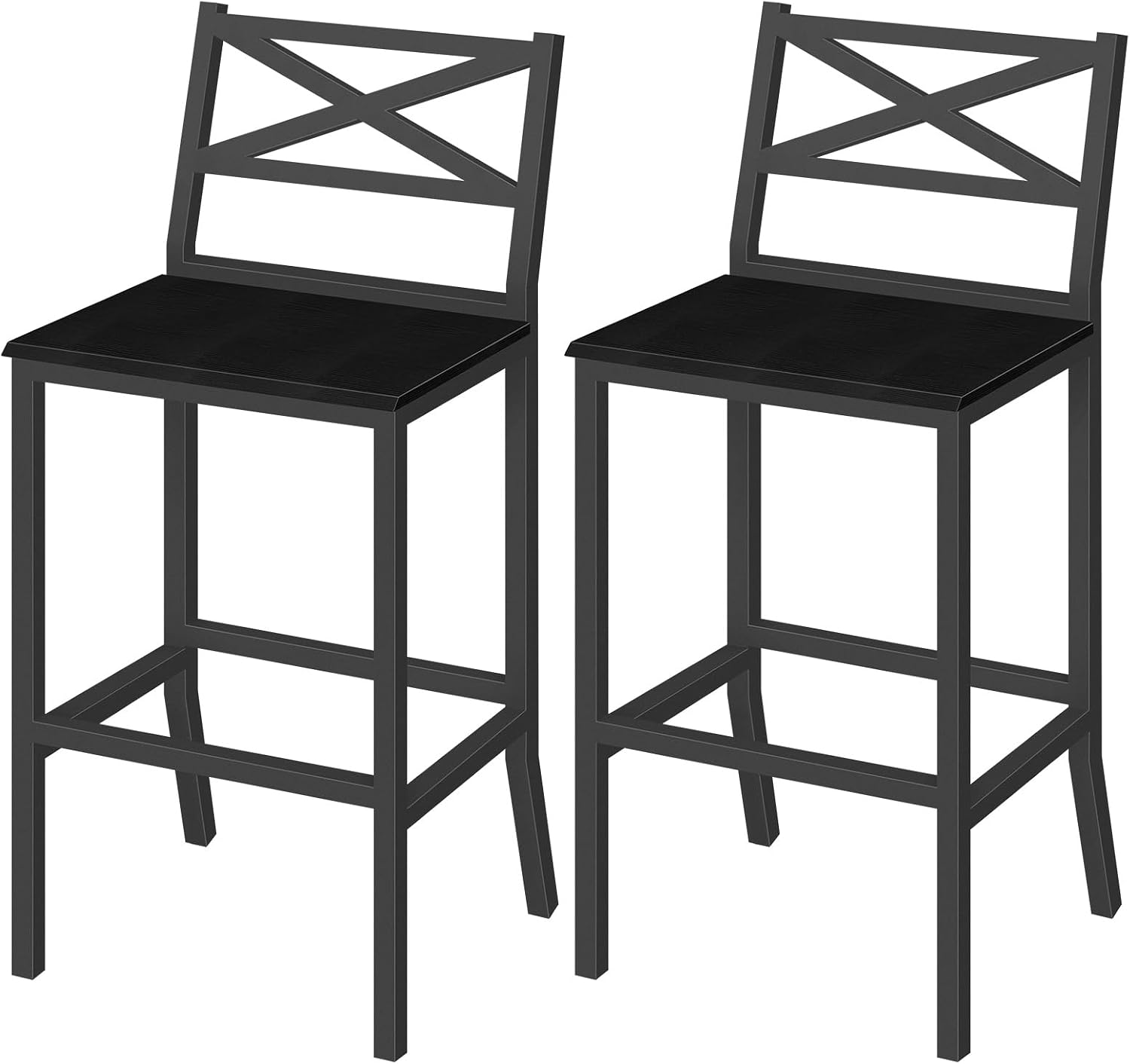 Home Bar And Counter - Barstoelen, set van 2 barstoelen met