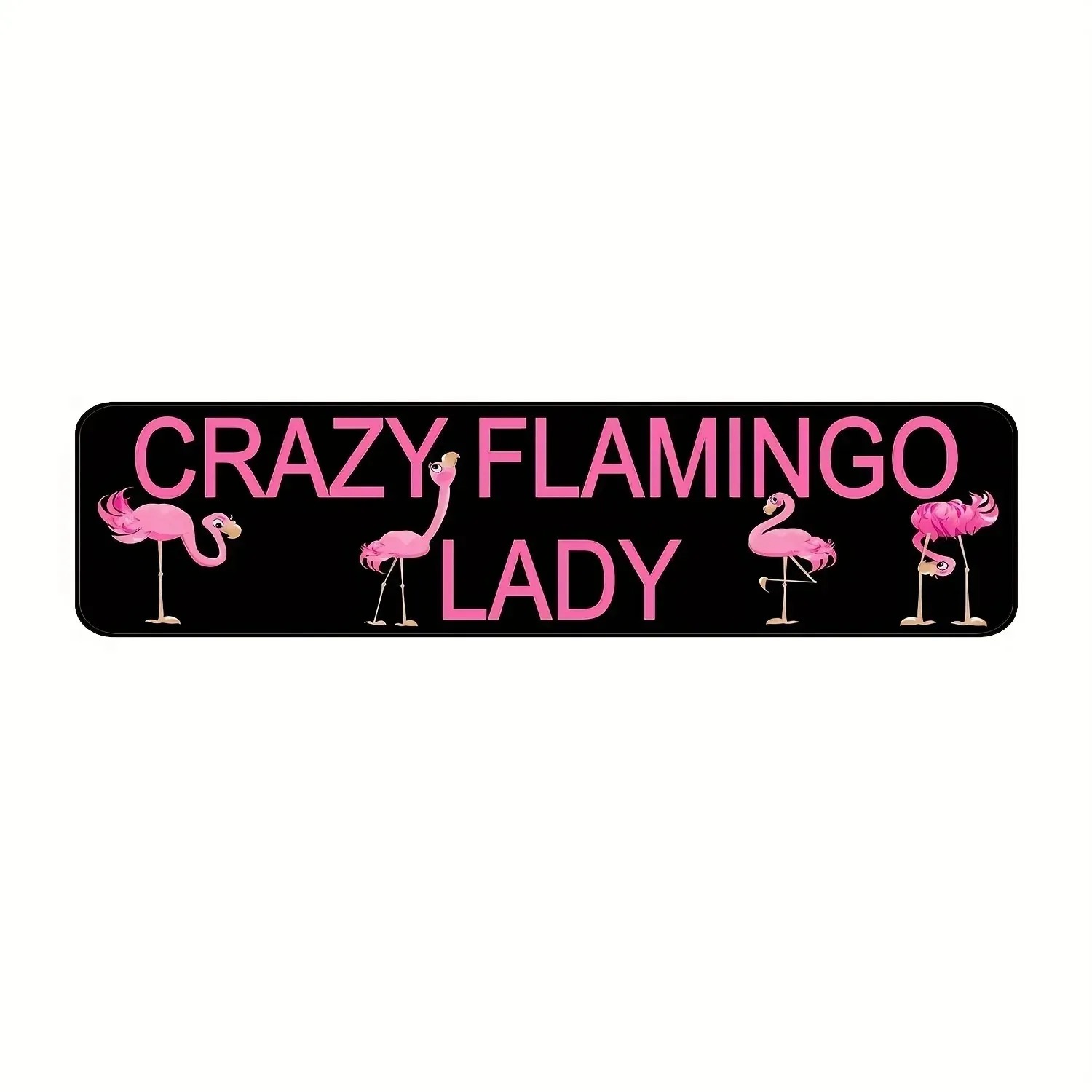 Home Bar Signs - [2D Plat] Grappig Flamingo Aluminium Bord