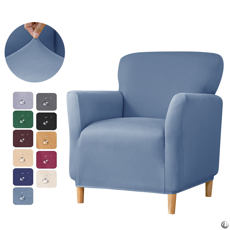 Home Bar Seating - 1-delige waterafstotende badkuipsofahoes, effen kleur, clubstoelhoezen,