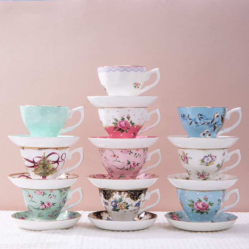 Old Fashioned Glass - 1 st Franse Keramische Koffiekop Set