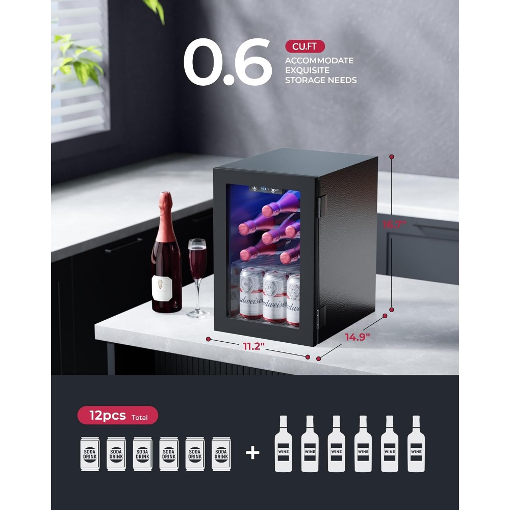 24 blikjes mini koelkast, 0,6  - Home Bar And Fridge recensie en prijs