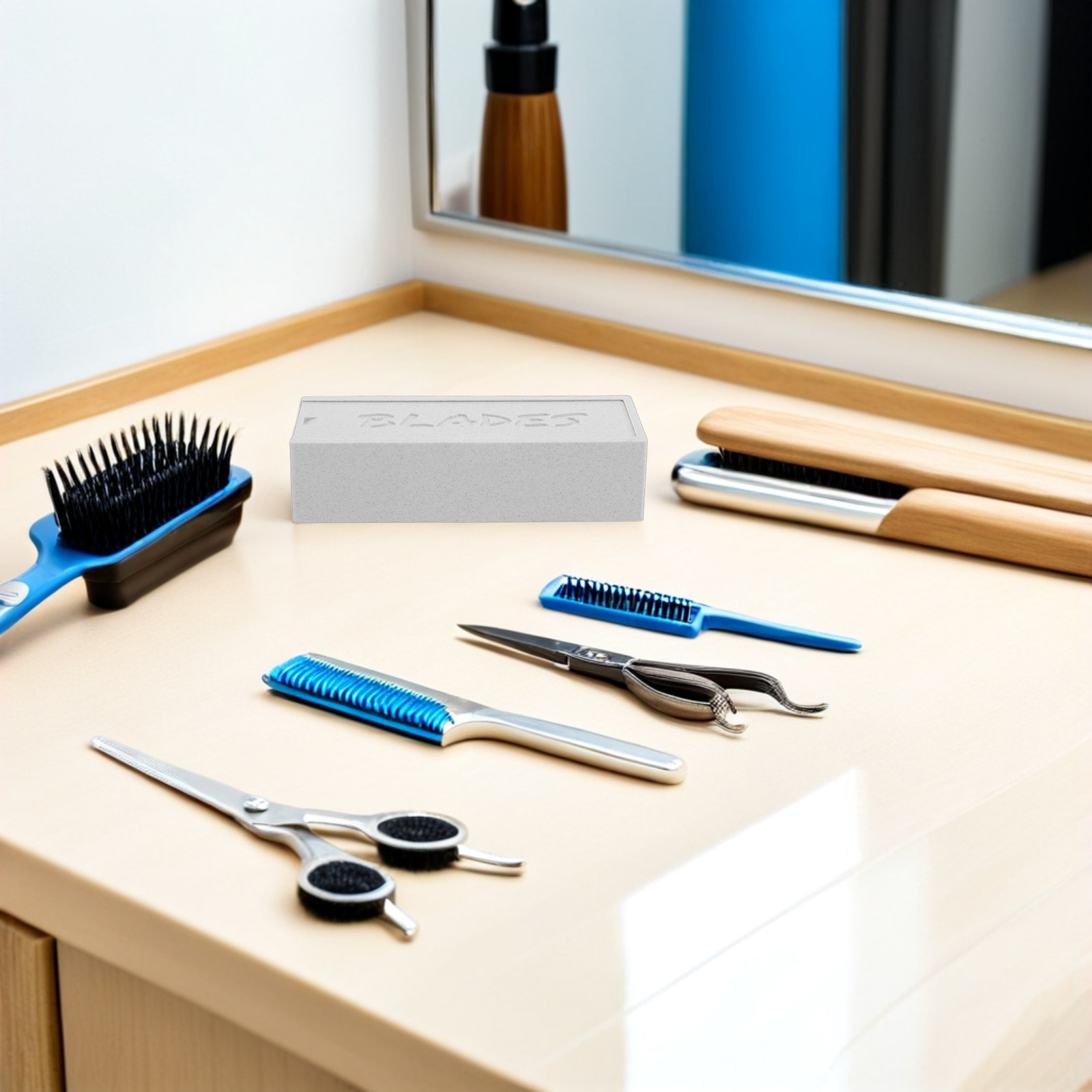Witte dubbele opbergkoffer voo - Home Barber recensie en prijs