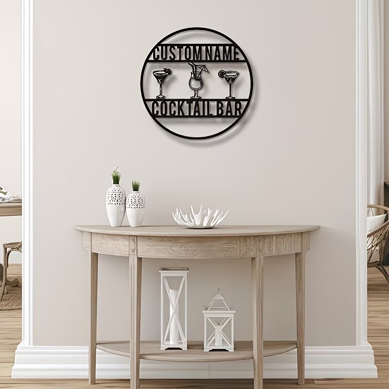 Aangepaste naam cocktailbarbor - Home Bar Signs recensie en prijs