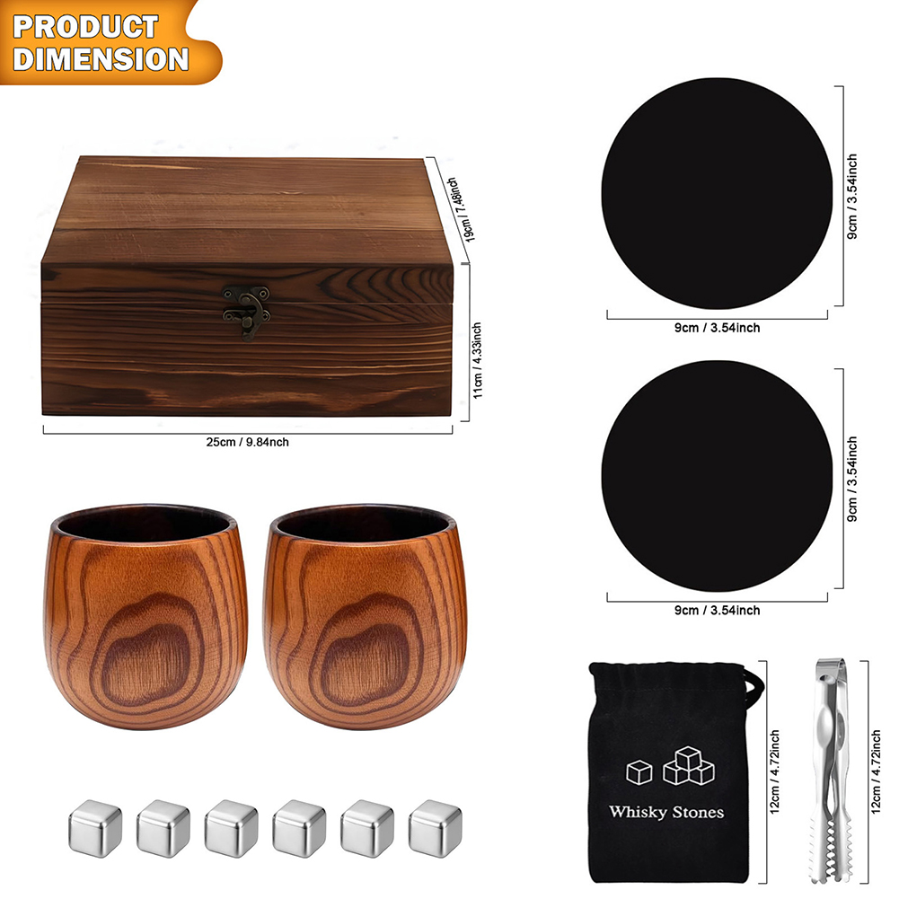 Oude stijl glazen met houten v - Old Fashioned Glass recensie en prijs