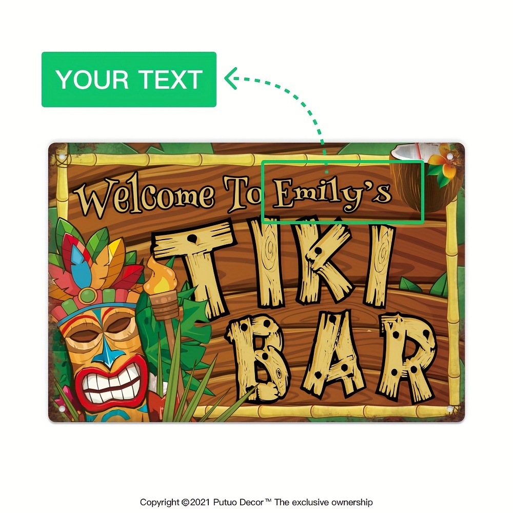 Aangepaste decoratieve Tiki Ba - Home Bar And Kitchen recensie en prijs