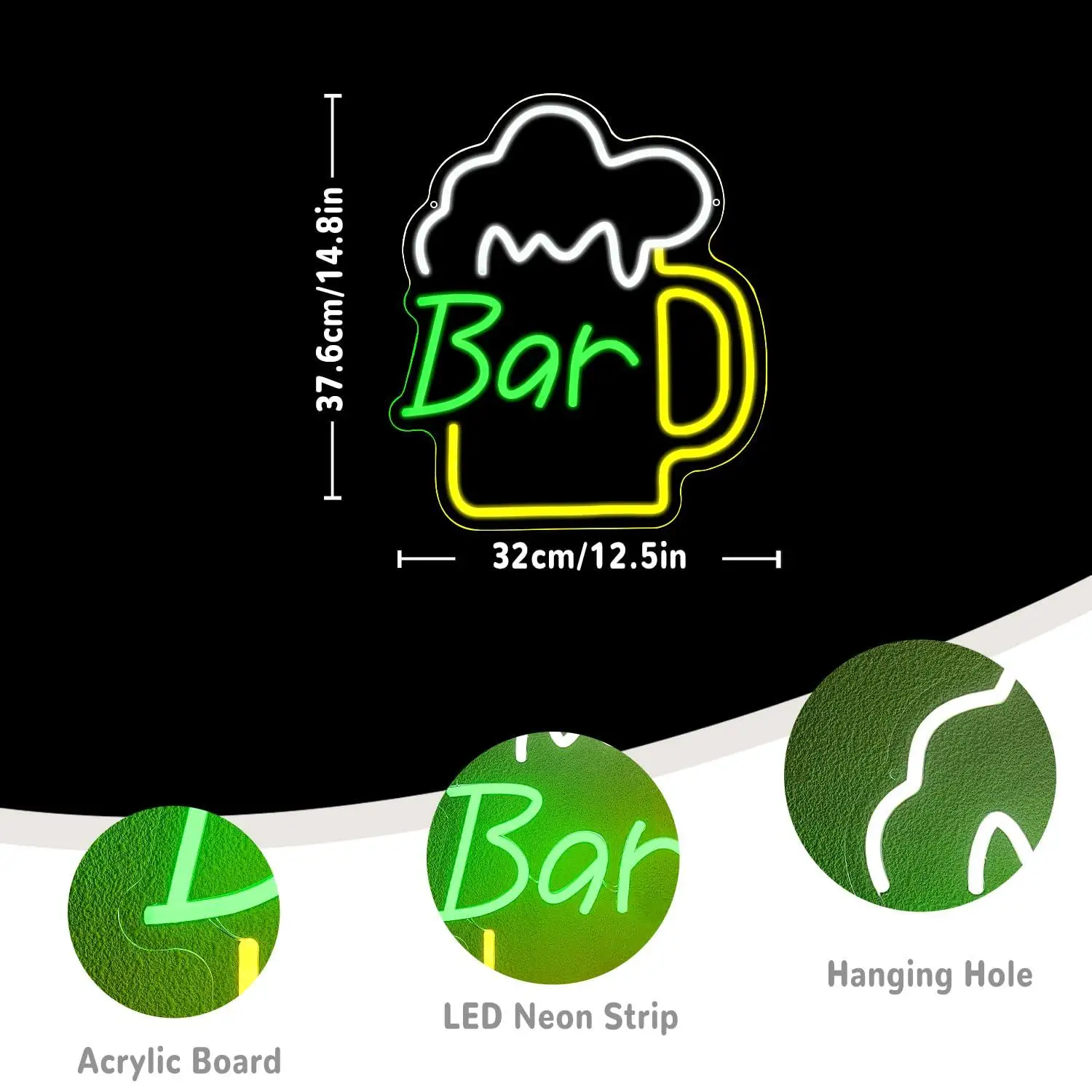 Bierbar Neon Sign USB Dimbare  - Home Bar Signs recensie en prijs