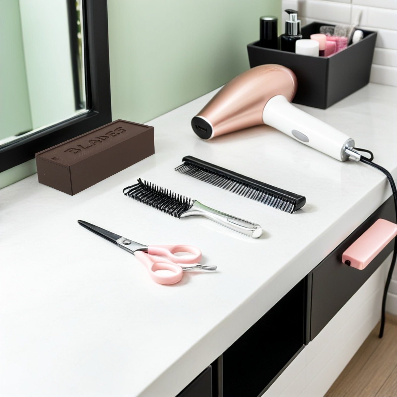 Dubbelcompartimentige bruine p - Home Barber recensie en prijs