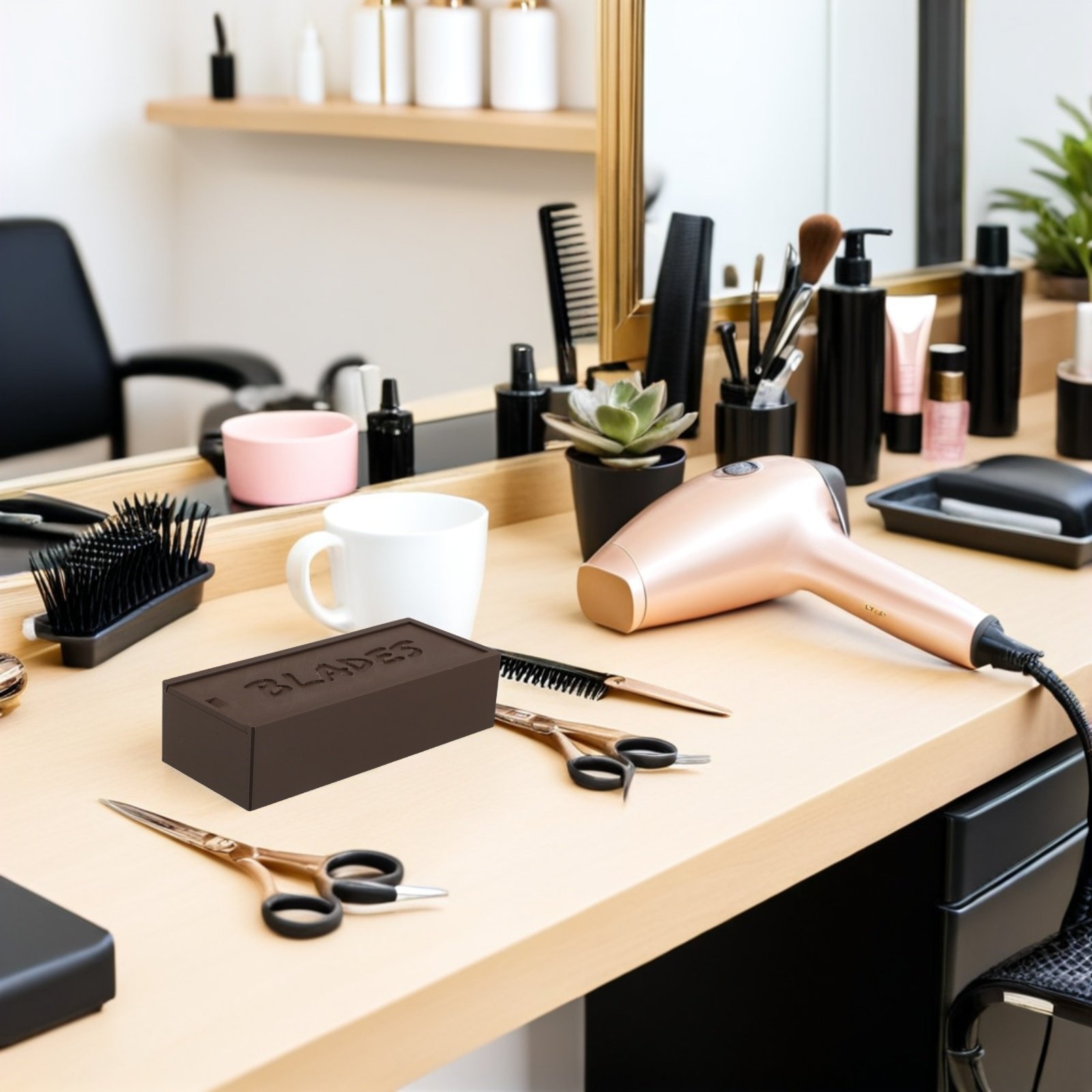Dubbelcompartimentige bruine p - Home Barber recensie en prijs