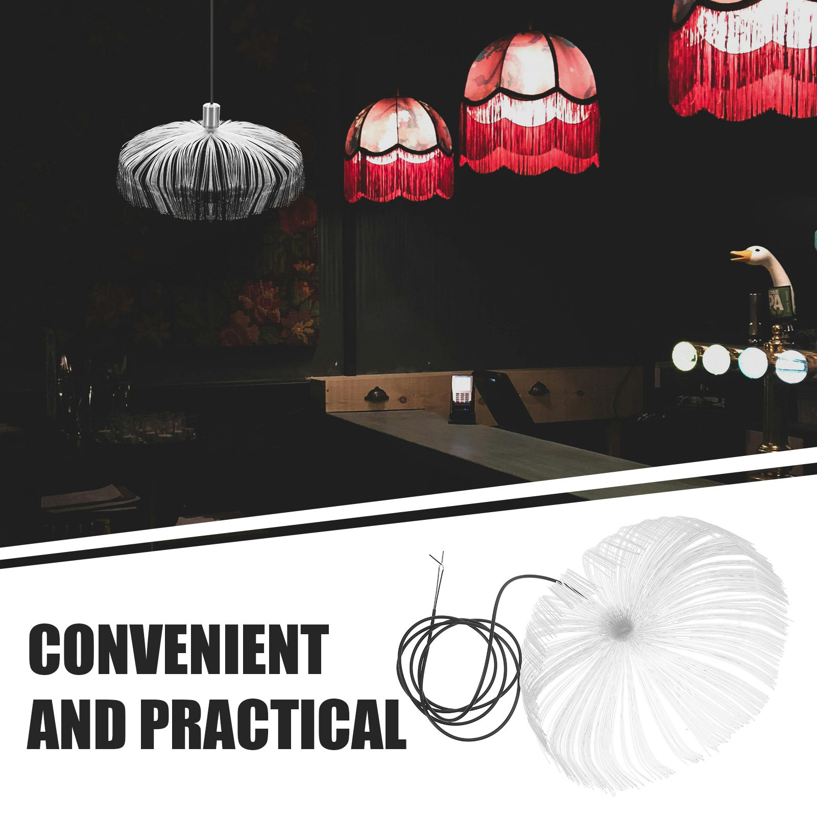 LED Glasvezel Kwallen Plafondl - Home Bar And Theater recensie en prijs