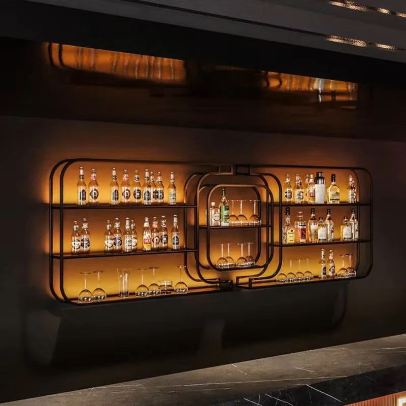 Eenvoudig smeedijzeren wijnrek - Home Bar And Counter recensie en prijs