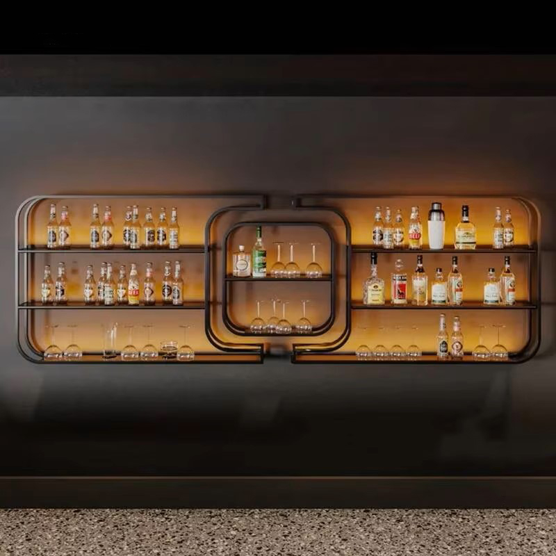 Eenvoudig smeedijzeren wijnrek - Home Bar And Counter recensie en prijs